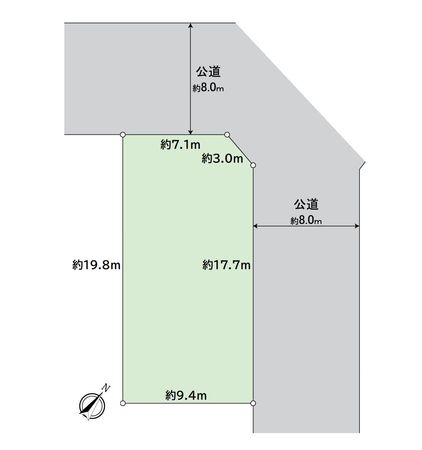 一宮市観音寺1丁目 土地 区画図 一宮市観音寺1丁目 土地 区画図