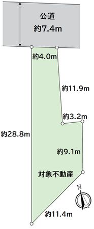 一宮市東五城 土地 区画図 一宮市東五城 土地 区画図