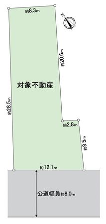 江南市古知野町花霞 土地 区画図 江南市古知野町花霞 土地 区画図