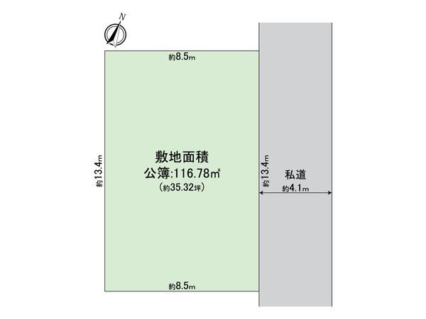一宮市別明町 土地 区画図 一宮市別明町 土地 区画図