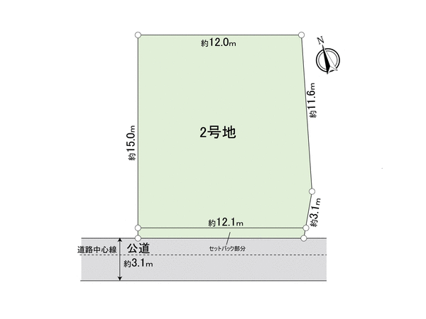 岩倉市曽野町中街道　２号地 地形図