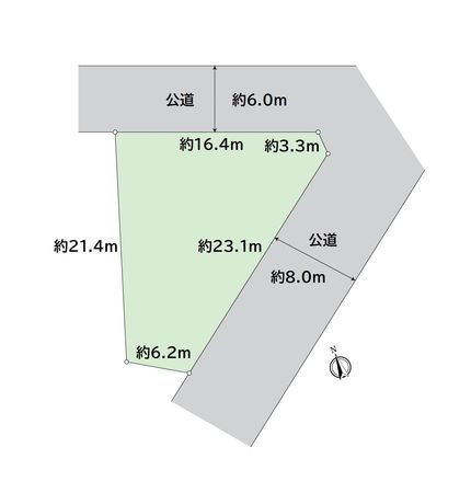 一宮市あずら2丁目 土地 区画図 一宮市あずら2丁目 土地 区画図