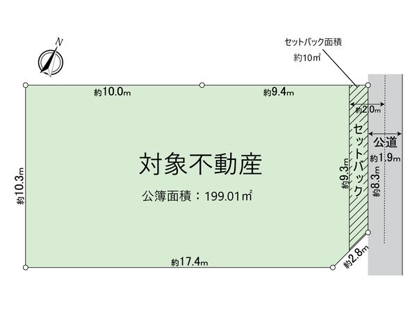 一宮市北神明町3丁目 土地 区画図 一宮市北神明町3丁目 土地 区画図