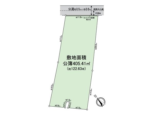稲沢市祖父江町森上本郷六 土地 区画図