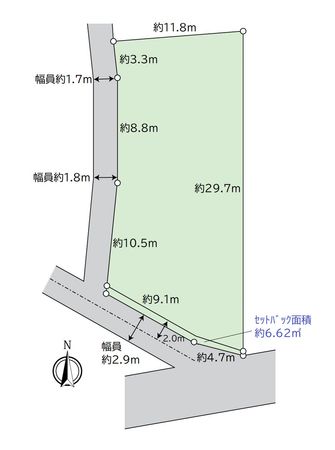 稲沢市平和町勝幡 土地 区画図 稲沢市平和町勝幡 土地 区画図