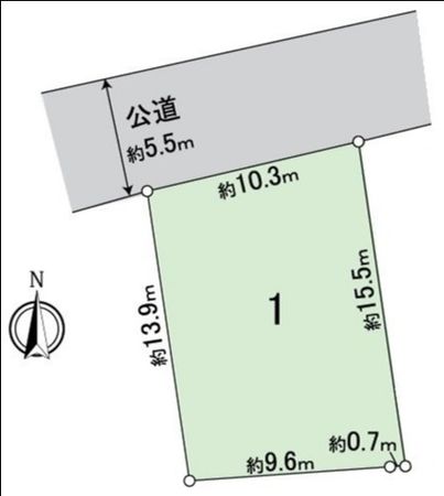 一宮市今伊勢町馬寄 1号地 区画図 一宮市今伊勢町馬寄 1号地 区画図