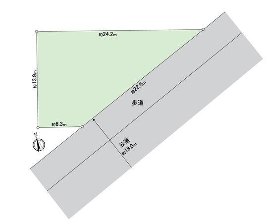 一宮市木曽川町黒田 土地 区画図