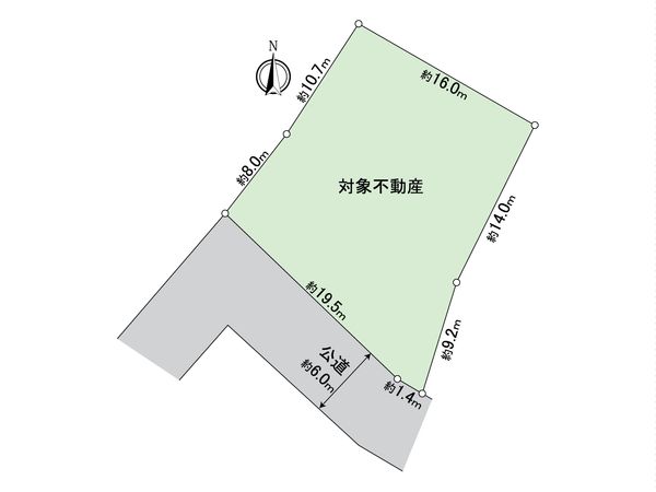 江南市高屋町大松原 土地 区画図 江南市高屋町大松原 土地 区画図