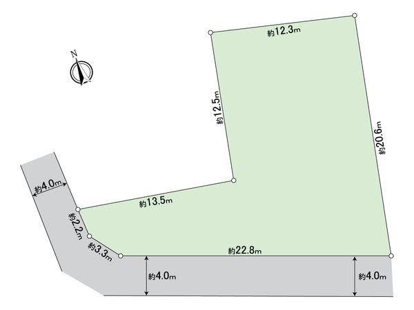 江南市勝佐町西郷 土地 区画図 江南市勝佐町西郷 土地 区画図