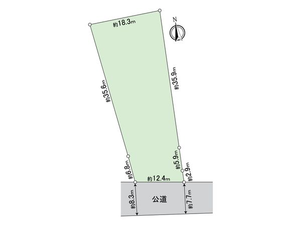 一宮市木曽川町里小牧 土地 区画図 一宮市木曽川町里小牧 土地 区画図
