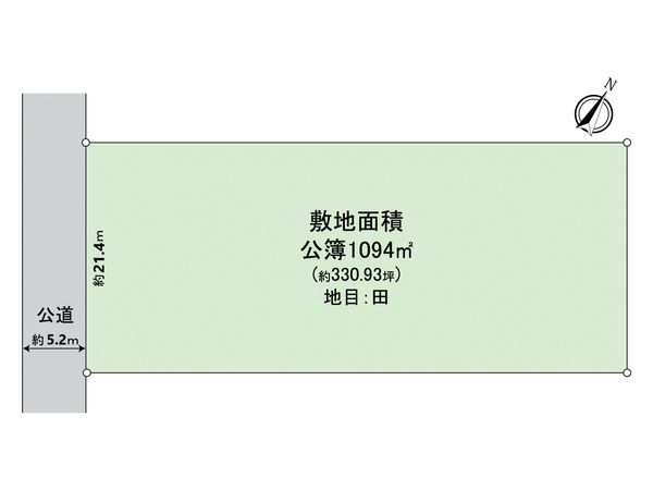 稲沢市祖父江町中牧 土地 区画図