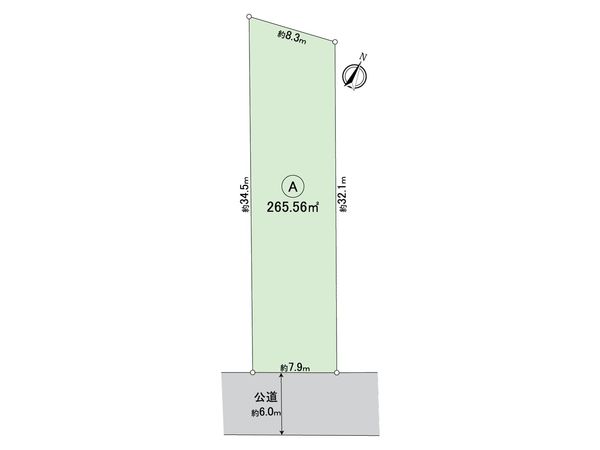 一宮市赤見4丁目 A区画 区画図 一宮市赤見4丁目 A区画 区画図
