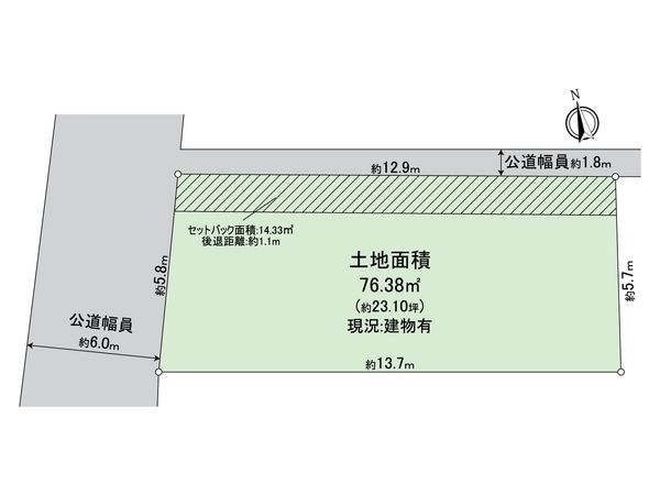一宮市泉1丁目 土地 区画図 一宮市泉1丁目 土地 区画図