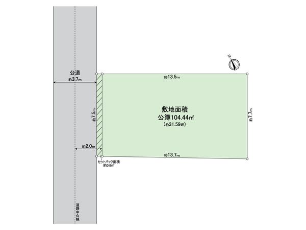 江南市古知野町古渡 土地 区画図 江南市古知野町古渡 土地 区画図