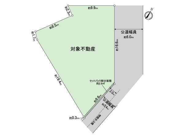 江南市宮後町中町 土地 区画図 江南市宮後町中町 土地 区画図