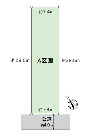 一宮市乾町 A区画 区画図 一宮市乾町 A区画 区画図