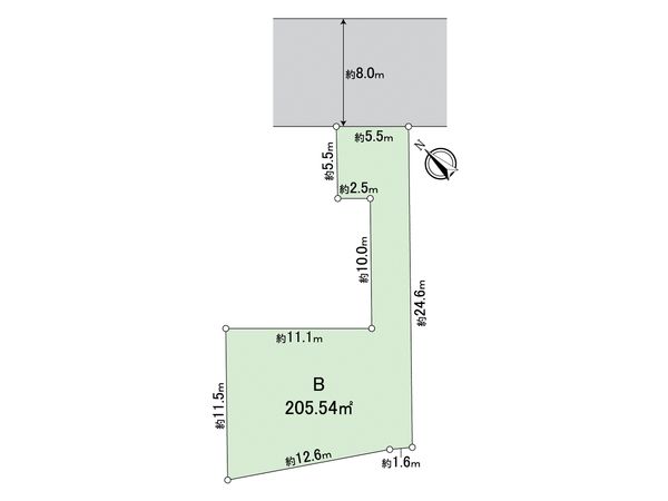 江南市古知野町 B区画 区画図 江南市古知野町 B区画 区画図