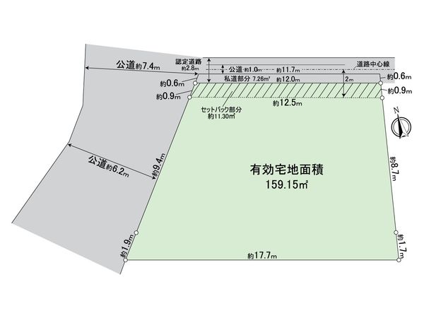 岩倉市鈴井町中島 土地 区画図 岩倉市鈴井町中島 土地 区画図
