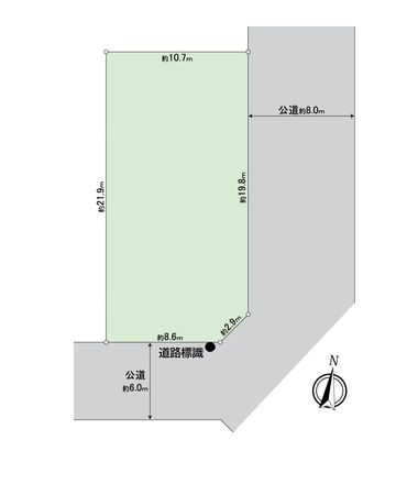 一宮市苅安賀1丁目 土地 区画図 一宮市苅安賀1丁目 土地 区画図