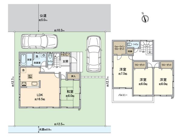 稲沢市梅須賀町 戸建 間取図(平面図) 稲沢市梅須賀町 戸建 間取図(平面図)