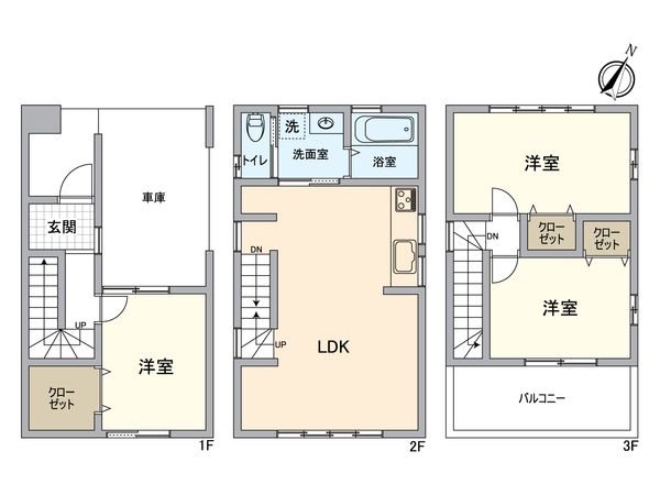 一宮市貴船1丁目 戸建 間取図(平面図) 一宮市貴船1丁目 戸建 間取図(平面図)