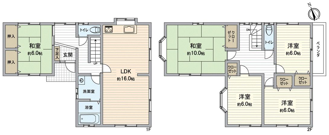 一宮市中島通5丁目 戸建 間取図(平面図) 間取図(平面図)