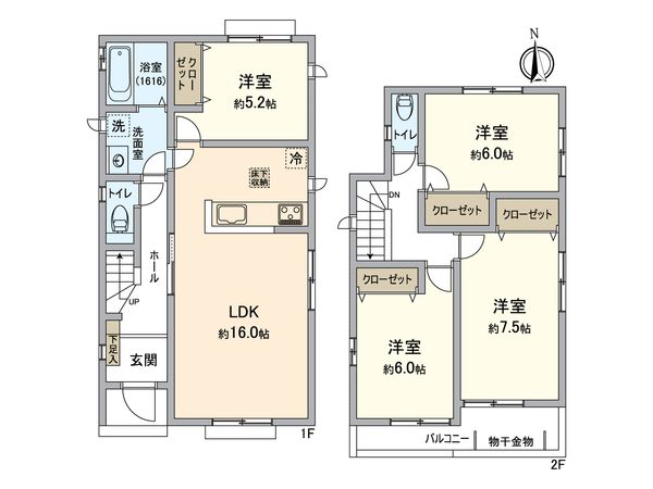 一宮市三ツ井2丁目 間取図(平面図) 間取図(平面図)