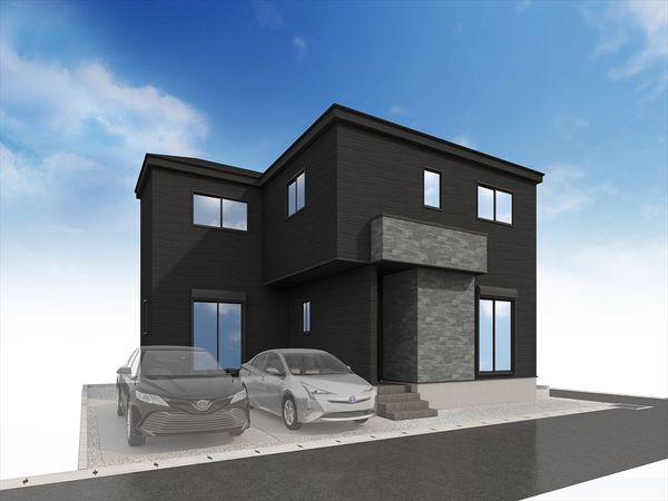 一宮市木曽川町黒田 4号棟 外観パース図