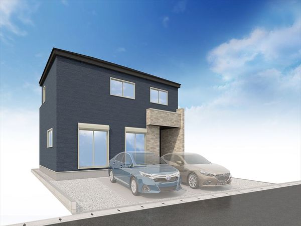 一宮市木曽川町黒田 2号棟 外観パース図