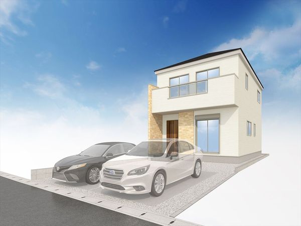 一宮市木曽川町黒田 3号棟 外観パース図