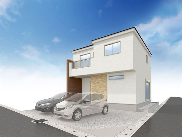 一宮市木曽川町黒田 1号棟 外観パース図