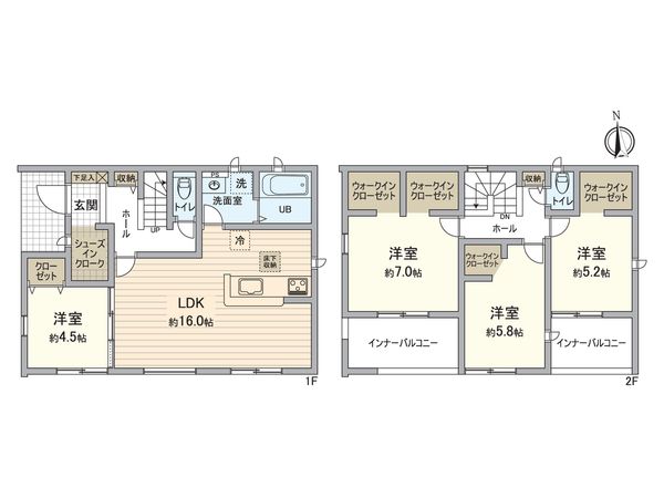 一宮市開明 戸建 間取図(平面図) 間取図(平面図)
