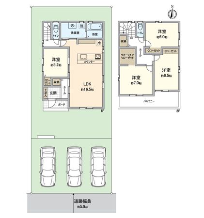 一宮市馬見塚字北出 間取図(平面図) 一宮市馬見塚字北出 間取図(平面図)