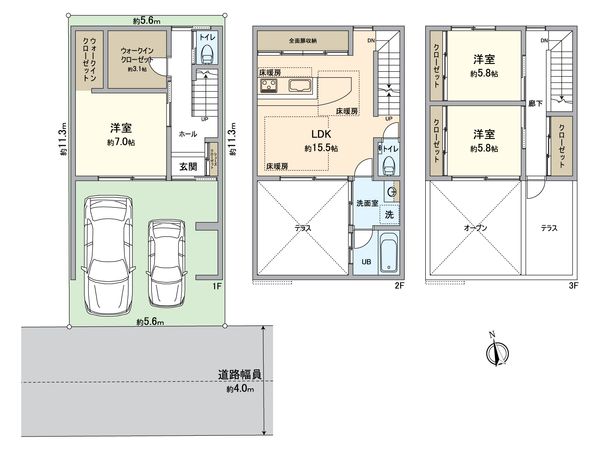 一宮市富士1丁目 間取図(平面図)
