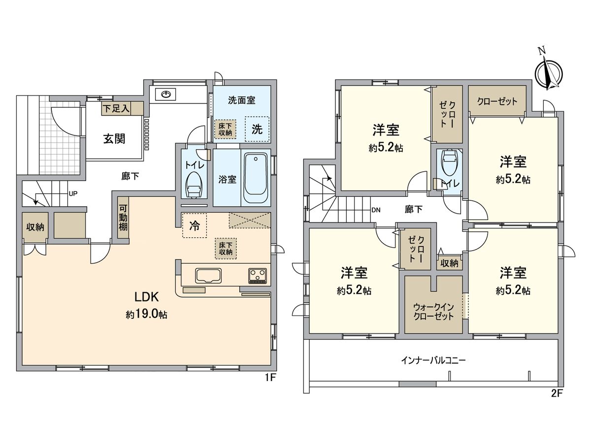 一宮市春明東中屋 間取図(平面図) 間取図(平面図)