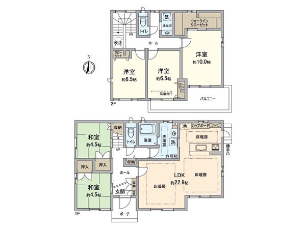 一宮市春明 間取図(平面図) 一宮市春明 間取図(平面図)