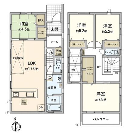 岩倉市泉町板屋 1号棟 間取図(平面図)