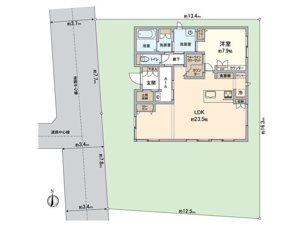 一宮市北方町曽根 戸建 全体区画図 一宮市北方町曽根 戸建 全体区画図