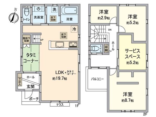 稲沢市島本郷町 間取図(平面図) 稲沢市島本郷町 間取図(平面図)