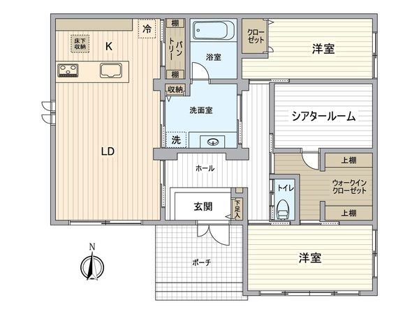 岐阜市尻毛2丁目 戸建 間取図(平面図)
