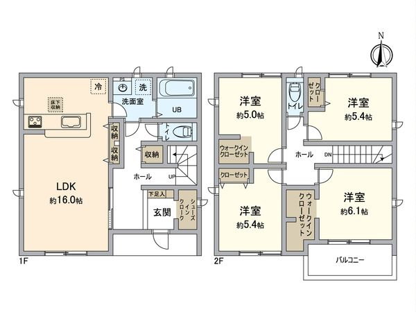 一宮市今伊勢町馬寄・戸建 間取図(平面図)