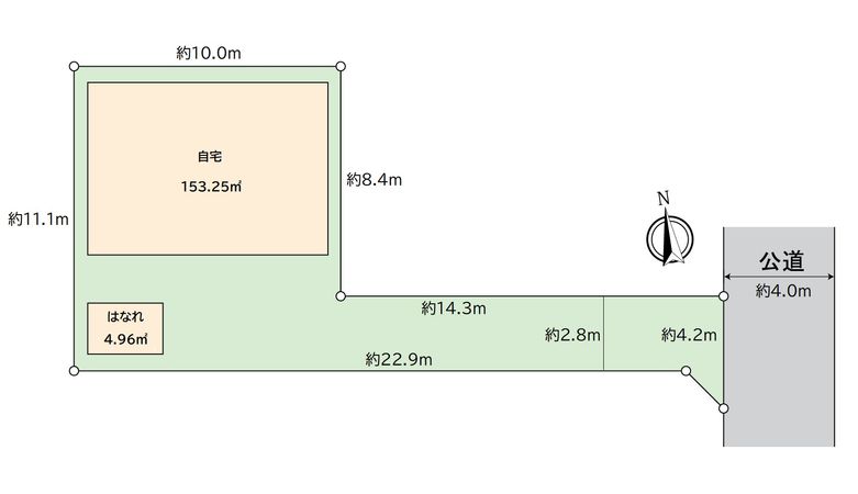一宮市天王4丁目 戸建 区画図 一宮市天王4丁目 戸建 区画図