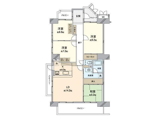スペクトル木曽川 間取図(平面図) スペクトル木曽川 間取図(平面図)