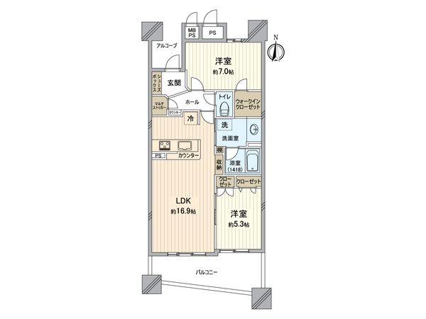 ライオンズ岐阜セントマークス 弐番館 間取図(平面図) 間取図(平面図)