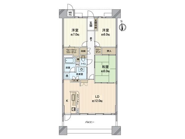 ライオンズガーデン稲沢西棟 間取図(平面図)