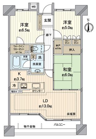リーデンススクエア一宮 間取図(平面図)