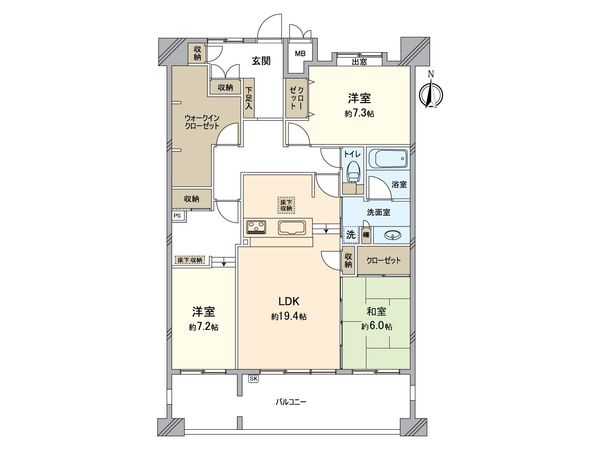 フレストアルファ岐阜竜田町 間取図(平面図) フレストアルファ岐阜竜田町 間取図(平面図)