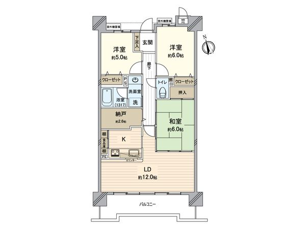ライオンズマンション一宮貴船 間取図(平面図) ライオンズマンション一宮貴船 間取図(平面図)