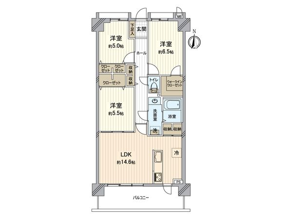 シャトレ愛松一宮Ⅶ 間取図(平面図) 間取図(平面図)