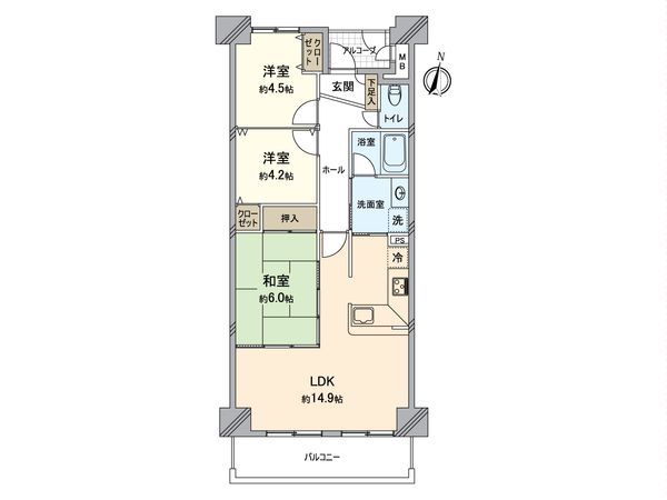 グランレイム長束 間取図(平面図) 間取図(平面図)